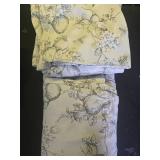 jinchan 95% Blackout Floral Curtains 84 Inches Long, Printed Flower Sage Green Blackout Curtain for Bedroom Rod Pocket Back Tab Blackout Curtains Thermal Insulated Window Drapes, 2 Panels - Retail: $4