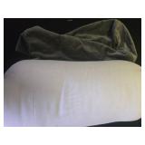 1 MIDDLE ONE Round Cylinder Bolster Pillow with Removable Velvet Cover, Tube Roll Cervical Pillow for Head, Neck, Back and Legs Support, 13\ x 6\in, Grey - Retail: $16in