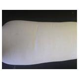 1 MIDDLE ONE Round Cylinder Bolster Pillow with Removable Velvet Cover, Tube Roll Cervical Pillow for Head, Neck, Back and Legs Support, 13\ x 6\in, Grey - Retail: $16in
