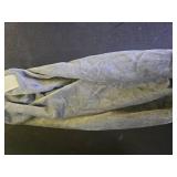 1 MIDDLE ONE Round Cylinder Bolster Pillow with Removable Velvet Cover, Tube Roll Cervical Pillow for Head, Neck, Back and Legs Support, 13\ x 6\in, Grey - Retail: $16in