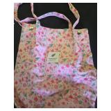 Corduroy Tote Bag Cute Tote Bags for Women Shoulder Bag with Inner Pocket for Work Beach Travel and Shopping Grocery (Pink Floral) - Retail: $12
