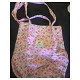 Corduroy Tote Bag Cute Tote Bags for Women Shoulder Bag with Inner Pocket for Work Beach Travel and Shopping Grocery (Pink Floral) - Retail: $12