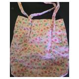 Corduroy Tote Bag Cute Tote Bags for Women Shoulder Bag with Inner Pocket for Work Beach Travel and Shopping Grocery (Pink Floral) - Retail: $12