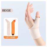Thumb Wrist Brace Left Hand, Wrist Support for Carpal Tunnel Pain Relief, Trigger Thumb, Tendonitis, Ulnar Wrist wraps Repetitive Use Injury, Adjustable Ultra Thin Elastic Compression Sleeve Fit Small
