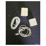 USB C Charger Type C Fast Charging 2 Pack 25W Chargers Block with 2 Pack 6FT USB C to C Cable for iPhone 17 16 15 Pro MaxiPadSamsung Series and More - Retail: $7