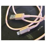Amazon Basics USB-A to Lightning Charger Cable, Nylon Braided Cord, MFi Certified Charger for Apple iPhone 14 13 12 11 X Xs Pro, Pro Max, Plus, iPad, 3 Foot, Rose Gold - Retail: $7