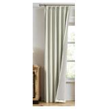 MAIHER Full Blackout 90 Inch Curtains Pinch Pleated Drapes, Linen Textured Back Tab Curtains for Bedroom, Thermal Insulated Heat Saving Pleated Drapes, 40\ W x 90\in L, SINGLE Panel - Retail: $31in