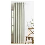 MAIHER Full Blackout 90 Inch Curtains Pinch Pleated Drapes, Linen Textured Back Tab Curtains for Bedroom, Thermal Insulated Heat Saving Pleated Drapes, 40\ W x 90\in L, SINGLE Panel - Retail: $31in