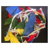 32Ft Super Mario Party Decorations Red Blue Yellow Green Carnival Circus Clown Triangle Flag Pennant Bunting Banner Fabric Garland Streamers for Kids Mario Birthday Baby Shower Outdoor Garden Decor - 
