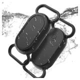 Dog Collar Holder(2 Pack) for Galaxy Smarttag2, Waterproof Silicone Case for Pet Cat, Anti-Lost Scratch Resistant Protective Cover Accessory for Samsung Galaxy Smart tag2 (Black) - Retail: $8