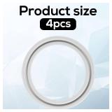 4pcs Seal Rings for BOLOLO Portable Bottle Warmer, Premium Silicone Lid Ring BPA Free Replacement Parts Accessories Gasket Sealing O Rings Compatible with BOLOLO - Retail: $5