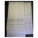 Fainne 24 Pcs Plastic Pencil Case Bulk Pencil Boxes Plastic Stationery Case Frosted Pen Box Pen Holder with Hinged Lid Snap Closure for Office Supply(7.09 x 2.36 x 0.98 Inch,White) 3 Will Not Close - 