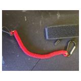 8M0092850 Boat Kill Switch Lanyard with Wrist Replacement for Mercury Marine Boat Emergency Stop Switch Safety Lanyard Cord 54 Inch137 Long -Replace 15920T54 (Aluminum Alloy Clip Red 1Pcs) - Retail: $