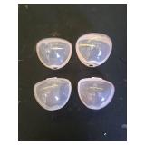 Smlpuame Pacifier Case,4 Pack BPA Free Pacifier Holder Case,Transparent Container Box for Baby Binky?Not Included,Essential Pacifier Accessories,Alway Keep Paci Clean,Easy to Clean(Pink) - Retail: $5