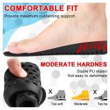 Ailaka Height Increase Insoles for Men Women, Honeycomb Shock Absorbing Cushion Insoles, Replacement Full Length Sports Shoe Height Inserts Height Elevation - Retail: $18