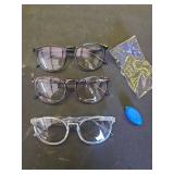 IBOANN Chic and Comfy Blue Light Glasses for Women - 3-Pack Round Frames, Screen-Ready Style with UV Protection Coating - Retail: $15