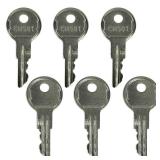 CH501 Keys Compatible with Toolbox Keys for Truck Tool Box Lock Latch (Pack of 6) - Retail: $4,612