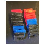 Atesilor 36 Pcs Plastic Auto Lift Leveling Shim Kit For 2 Post 4 Post Car Lift Install, Tile Construction Horseshoe Spacer Fit For 34\ Anchor Bolt (116\in Blue, 18\in Red, 14\in Black) - Retail: $17in