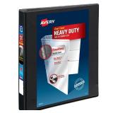 Avery Heavy-Duty View 3 Ring Binder, 1\ One Touch Slant Rings, Holds 8.5\in x 11\in Paper, 1 Black Binder (05300) - Retail: $6in