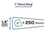 Avery Heavy-Duty View 3 Ring Binder, 1\ One Touch Slant Rings, Holds 8.5\in x 11\in Paper, 1 Black Binder (05300) - Retail: $6in