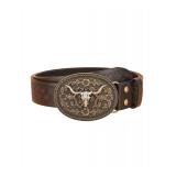 BEAUDRM Womenfts Retro Vintage Western Country Belt Metal Buckle Faux Leather Floral Waist Belts Plain Brown Suit Waist Size:25.6-29.5 - Retail: $19