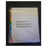 Cardinal OneStep Binder Dividers, 12-Tab Monthly, Customizable Table of Contents, Reversible Multicolor Tabs, 1 Set (60318CB) - Retail: $6