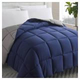 Cosybay Down Alternative Comforter (BlueGrey, Full) - All Season Soft Quilted Full Size Bed Comforter - Duvet Insert with Corner Tabs -Winter Summer Warm Fluffy, 82x86 inches JUST COMFORTER  - Retail: