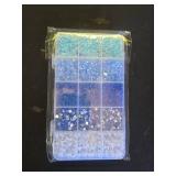 12000 Pcs Blue White Flatback Pearls and Rhinestones for Crafting, 3-5 mm Jelly Resin Rhinestones, Mixed Size Half Pearl Bedazzling Gems for Nail DIY Crafts Mugs Bottles Tumblers Clothes Makeup - Reta