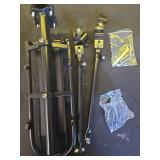 Bike Rear Rack Retractable Aluminum Alloy Bicycle Cargo Rack Mount Cycle Luggage Carrier Rear Seat Post Rack, Max Weight 55lb - Retail: $25