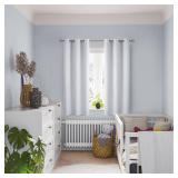 BGment Greyish White 100% Blackout Curtains for Bedroom 63 Inch Length 2 Panels Set, Thermal Insulated Full Light Blocking Grommet Noise Cancelling Window Curtains for Nursery, 42 Inch Wide Each - Ret