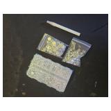 300PCS Silver Resin Flat Back Pearls Rhinestones,Mixed Size 23456810mm Half Round Pearl Beads Nail Gems Rhinestone with Tweezers and Picker Pencil for Crafts Nail DIY Decoration - Retail: $10
