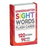 Sight Words Flash Cards Kindergarten - 120 High Frequency Words from Dolchfts and Fryfts Lists for 4-6 Years - Retail: $10