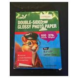 Uinkit Brochure Paper Glossy Double Sided Photo Paper 8.5x11 Inkjet 37lb 140gsm Dye ink Thin Photo Picture Flyer Calendar Magazine CD Cover letter (100, 8.5x11-glossy) - Retail: $17