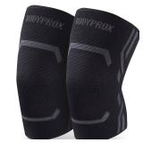Knee Compression Sleeve for Men and Women (2 Pack), Knee Support Brace for Running and Work out (X-Large) - Retail: $13