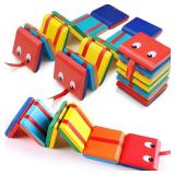 AMOR PRESENT 2PCS Jacobfts Ladder, Wooden Jacobs Ladder Toys Jacobs Ladder Fidget Toy Classic Toy for Kids - Retail: $7