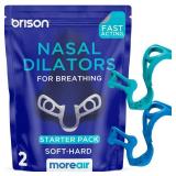 Brison Nasal Dilators - Nose Vents Opener for Better Breathing and Adults for Sleep and Activity Improves Airflow - 2pcs Soft-Hard - Retail: $16