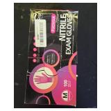 SwiftGrip Powder-Free Nitrile Gloves, Medium, 100ct Box - 3-mil, Disposable, Latex-Free, for Kitchen, Cleaning, Estheticians, Hair Stylist - PinkFuchsia - Retail: $10