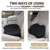 Livtribe Car Seat Cushion - Memory Foam Car Seat Pad - Sciatica and Lower Back Pain Relief - Car Seat Cushions for Driving - Road Trip Essentials for Drivers(Black) - Retail: $24