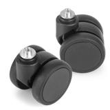 Domiella 2 Pack Luggage Replacement Wheels, Universal Suitcase Swivel Caster Wheels with Rubber Trolley Wheels, OD 50mm - Retail: $20