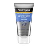 Neutrogena Sport Face Sunscreen SPF 70+, Oil-Free, 2.5 fl oz, Sweat and Water-Resistant, Broad-Spectrum UVAUVB, Nourish and Restore Skin Balance, Oxybenzone Free Sunscreen For Face - Retail: $7