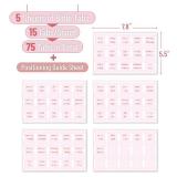 Mr. Pen- Bible Tabs, 75 pcs, Soft Pink, Bronze Foil Lettering, Laminated Bible Tabs for Women and Men - Retail: $7