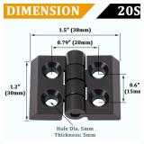 KOOTANS 4 Sets Alloy Hinges for 2020 Series 6mm T-Slot Aluminum Extrusion Profile 3D Printer Frame - Retail: $10