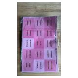 Pink Bible Tabs for Women - Large Print Laminated Bible Study Supplies with 24K Gold Leaf Gilded Lettering, Book Index Tabs for Catholic and ESV Bible, Scripture Journaling Accessories - Retail: $6