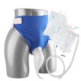 Catheter for Men Urine Collection Bag System with Catheter and Anti-Backflow Valve, 1.5 m Tube, Support Pant, 50010002000 ml Bags for Bedridden and Emergencies (Elderly Men) - Retail: $26