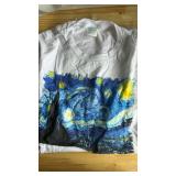 The Starry Night Vincent Van Gogh Famous Vintage Art Stylish T-Shirt, White, Medium - Retail: $20