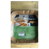 10 Inch Largest Square Air Fryer Disposable Paper Liner, XXL 100Pcs Air Fryer Parchment Liners for 8QT or Bigger Air Fryer, Non-stick, Food Grade Baking Paper for Frying, Roasting and Microwave - Reta