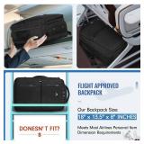 MATEIN Carry on Backpack, Flight Approved Travel Backpack with USB Port, TSA Personal Item Travel Bag fits 17\ Laptop, Large Water Resistant Luggage Overnight Weekender Bag for Men and Women, Black - 