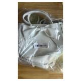 Abbylike Cute Purses for Women Leather Crossbody with Bow Small Handbags with Adjustable Shoulder Strap (Classic,White) - Retail: $25