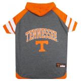 NCAA Tennessee Volunteers Hoodie for Dogs and Cats, Small Collegiate Licensed Dog Hoody Tee Shirt. Sports Hoody T-Shirt for Pets. College Sporty Dog Hoodie Shirt. - Retail: $22