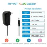 9V 2A AC DC Power Supply Adapter Transformer,DC 9 Volt 2 Amp Power Cord Adapter with 5.5mm x 2.1mm Reverse Polarity Converter Cable - Retail: $8